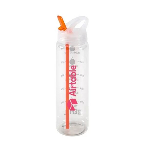Water Bottle with Flip Up Spout & Hydration Mark - 32 Oz.