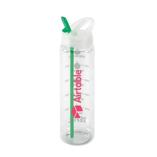 Water Bottle with Flip Up Spout & Hydration Mark - 32 Oz.