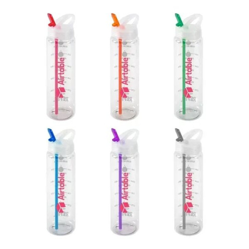 Water Bottle with Flip Up Spout & Hydration Mark - 32 Oz.