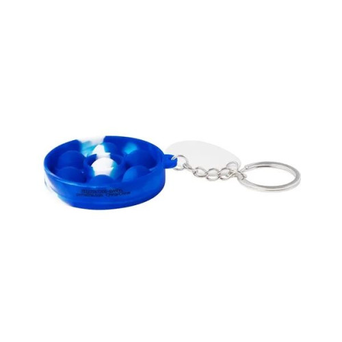 Push Pop Bubble Round Fidget Sensory Keychain