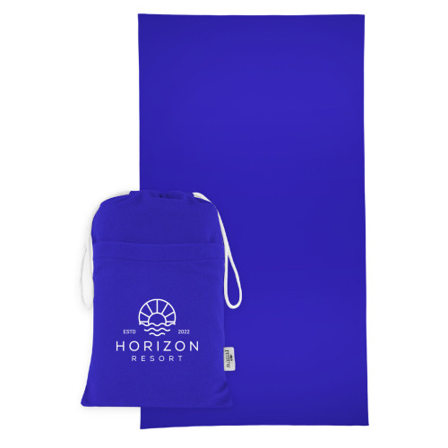 Sand-Free rPET Beach Towel With Pouch