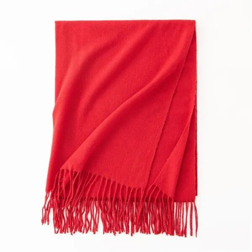 Faux Cashmere Chunky Knit Scarf for Women Winter Warm