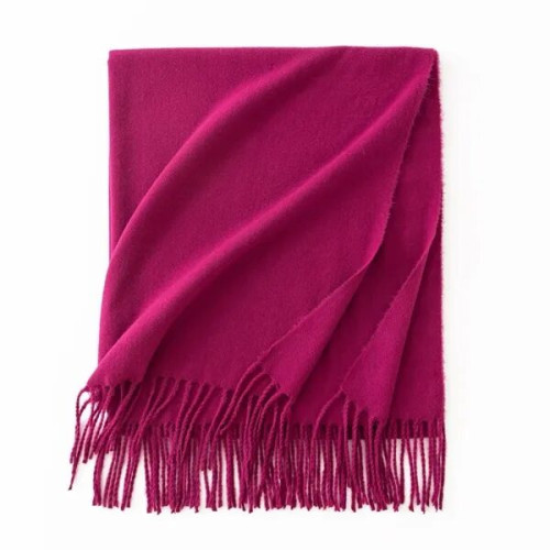 Faux Cashmere Chunky Knit Scarf for Women Winter Warm