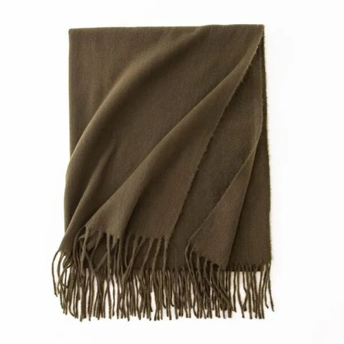 Faux Cashmere Chunky Knit Scarf for Women Winter Warm
