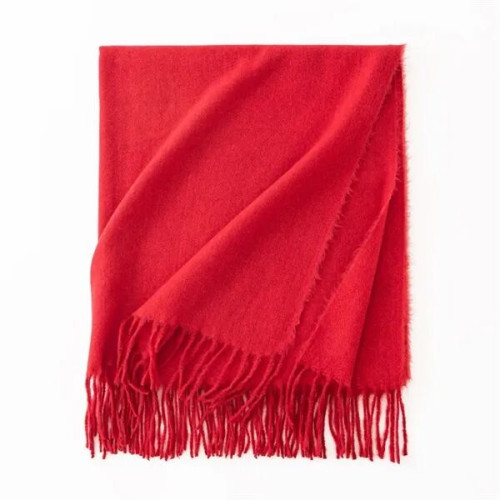 Faux Cashmere Chunky Knit Scarf for Women Winter Warm