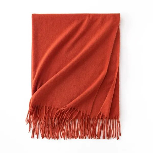 Faux Cashmere Chunky Knit Scarf for Women Winter Warm