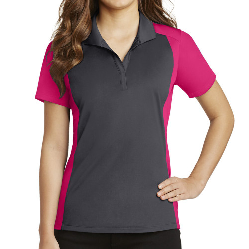 Sport-Tek® Ladies' Colorblock Micropiqué Sport-Wick® Polo