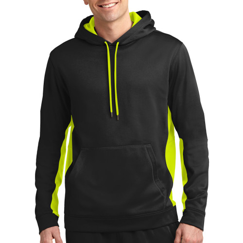 Sport-Tek® Sport-Wick® Fleece Colorblock Hooded Pullover