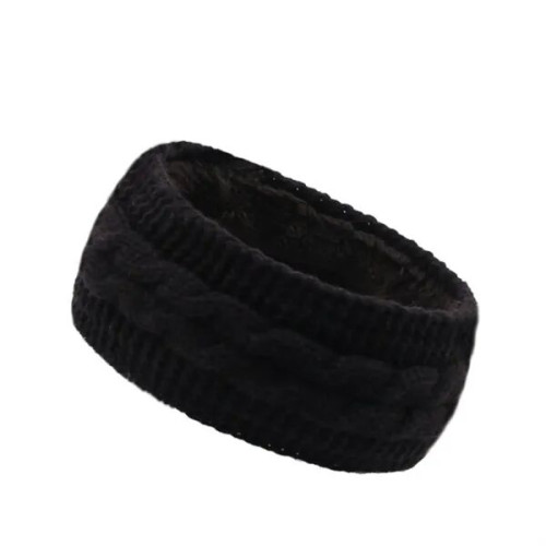 Cable Knit Fleece Lined Winter Ear Warmer Headband