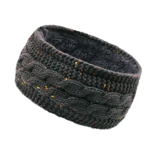 Cable Knit Fleece Lined Winter Ear Warmer Headband