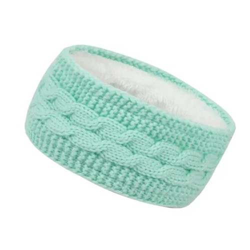 Cable Knit Fleece Lined Winter Ear Warmer Headband
