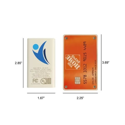 UL 2000mAh Compact Dual Port Power Bank
