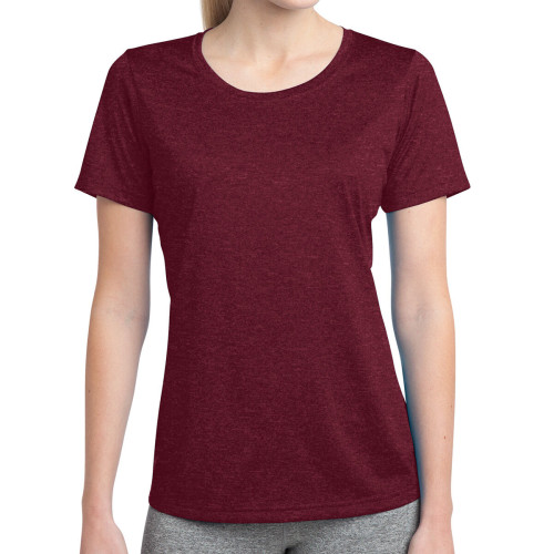 Sport-Tek® Ladies' Heather Contender™ Scoop Neck Tee