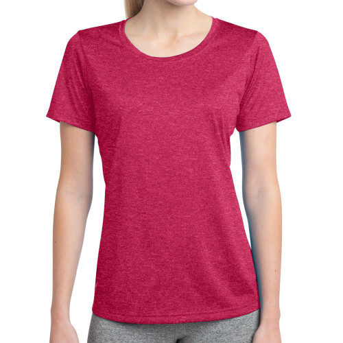Sport-Tek® Ladies' Heather Contender™ Scoop Neck Tee