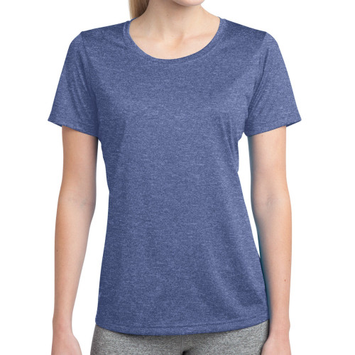 Sport-Tek® Ladies' Heather Contender™ Scoop Neck Tee