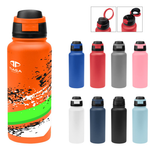 32 Oz. Full Color Pop Sip Recycled Stainless Steel Bottle