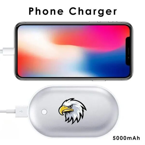 Pebble Pocket Hand Warmer Power Bank 5200mAh Double Sided