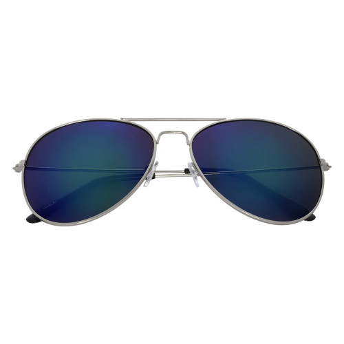 Color Mirrored Aviator Sunglasses