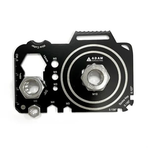 GearCard 21-in-1 Camera-Shaped Multi-Tool Card - Stainless S