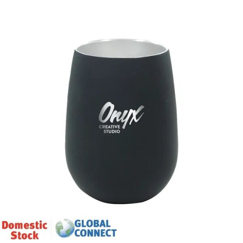 12 oz. Recycled Stainless Wine Glass, Laser, Standard