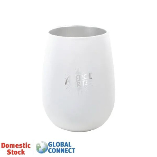 12 oz. Recycled Stainless Wine Glass, Laser, Standard