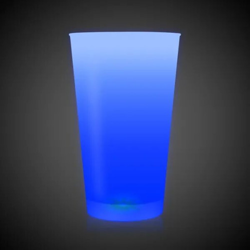 LED Glow Light Up Neon Look 16 oz Pint Glass