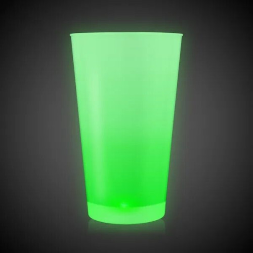 LED Glow Light Up Neon Look 16 oz Pint Glass