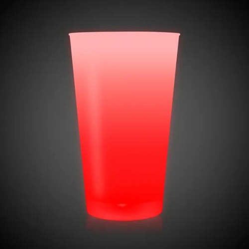 LED Glow Light Up Neon Look 16 oz Pint Glass