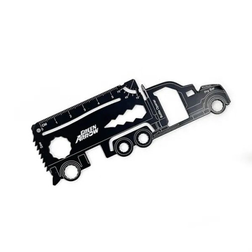 GearCard 21-in-1 Truck-Shaped Multi-Tool Steel Wallet Card