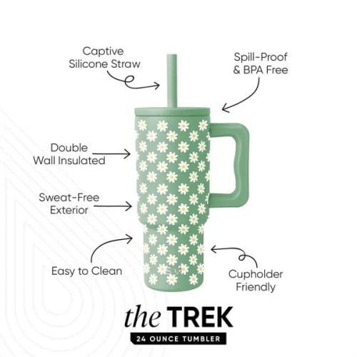 24 oz Simple Modern® Double-Walled Insulated Trek Tumbler