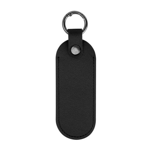 Bates Leatherette Key Tag With Carabiner