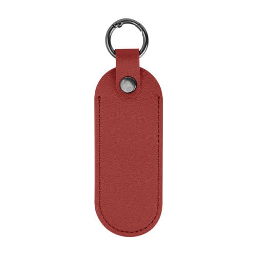 Bates Leatherette Key Tag With Carabiner