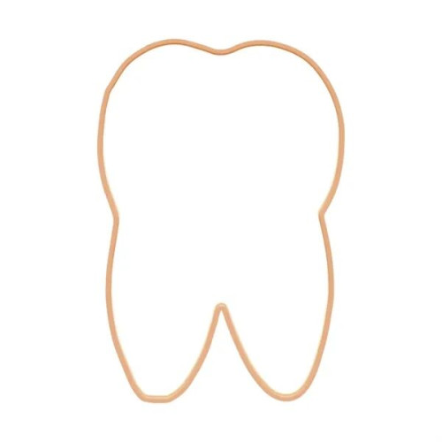 4" Tooth Shaped Logo Sugar Cookie