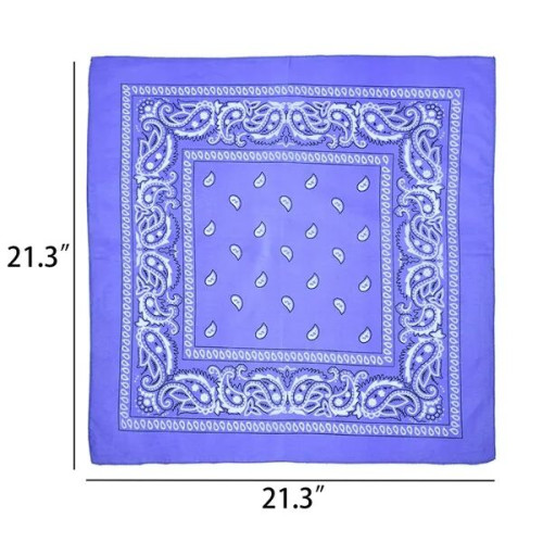MOQ 100 PCS Custom Cotton Bandana Head Scarf