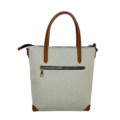 Professional Dual-Carry Tote with Reinforced Leather Corners