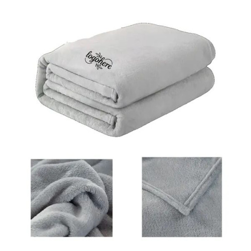 MOQ 20 200GSM Lightweight Flannel Blanket