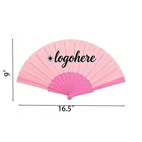 MOQ 50 Custom Foldable Hand Fan