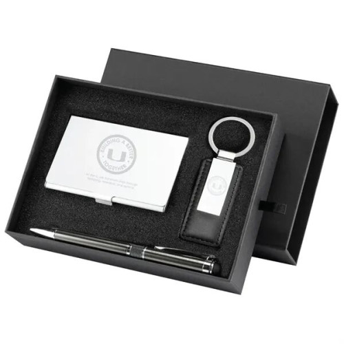 Embassy Card Holder Pen and Keyring Gift Set