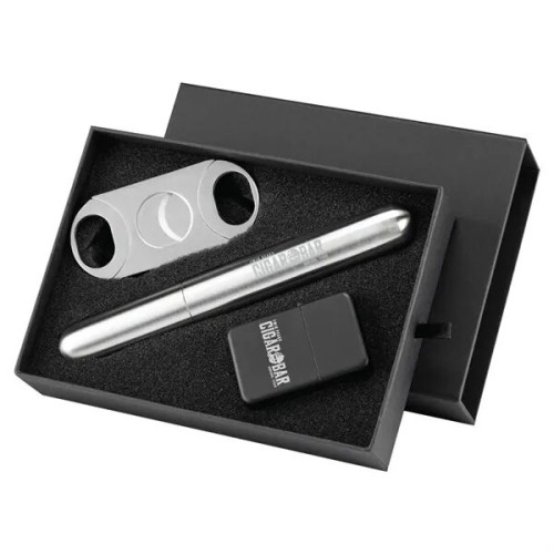 cigarette lighter gift set CigarClub Set: Torch + Porcelain Ashtray Its simple to adjust the flame size Valuetainment Golden Cigar Lighter Set
