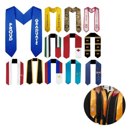 Satin Graduation Stole For Academic Ceremonies Honors