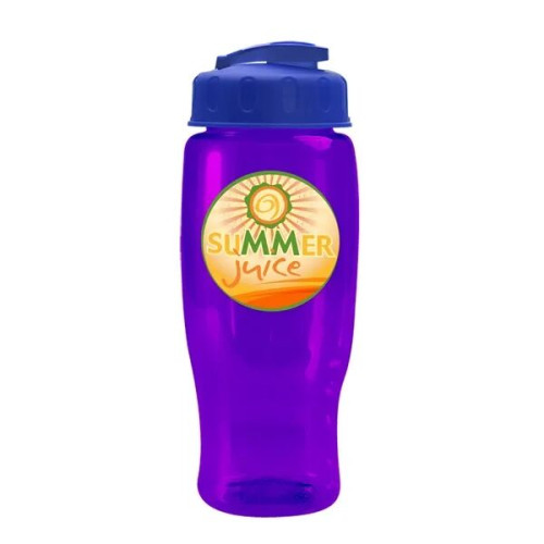 Garyline® Poly+ Recycled Bottle with Flip-Top Lid - 27 oz.