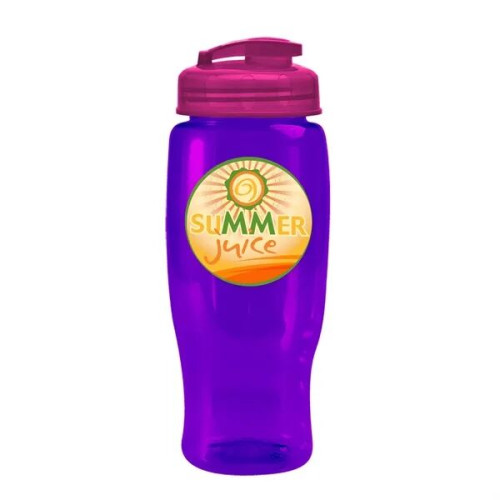 Garyline® Poly+ Recycled Bottle with Flip-Top Lid - 27 oz.