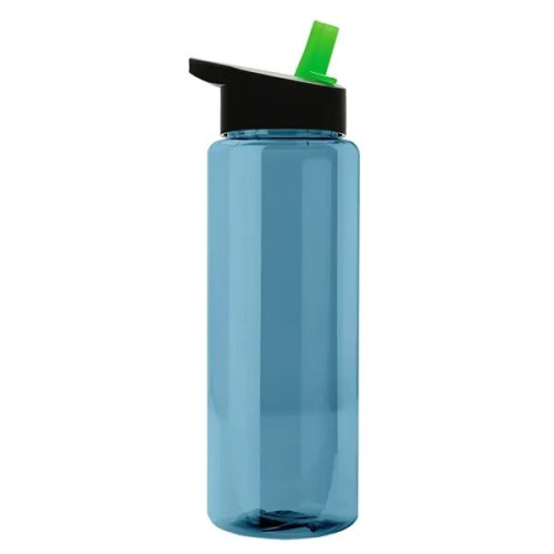 Garyline® Slim Fit RPET Bottle with Flip-Straw Lid - 32 oz.