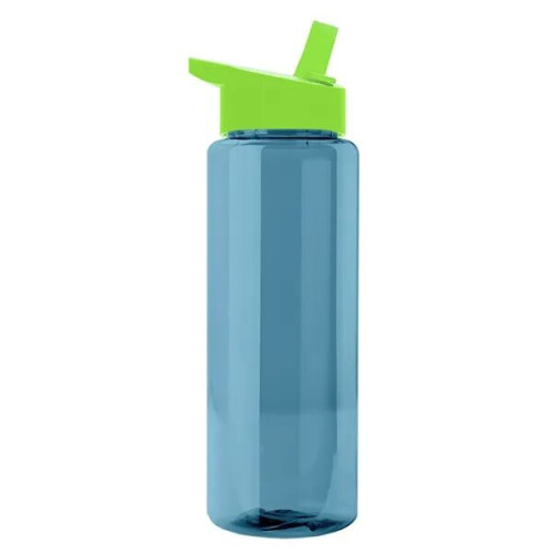 Garyline® Slim Fit RPET Bottle with Flip-Straw Lid - 32 oz.