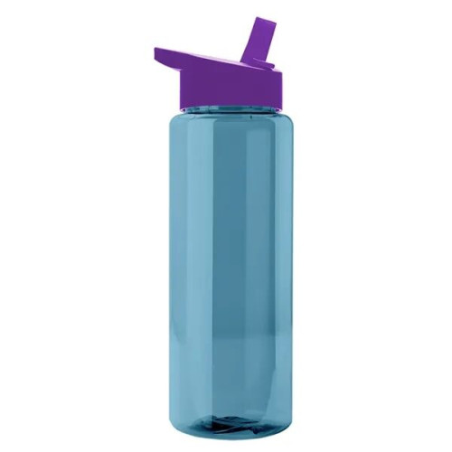 Garyline® Slim Fit RPET Bottle with Flip-Straw Lid - 32 oz.