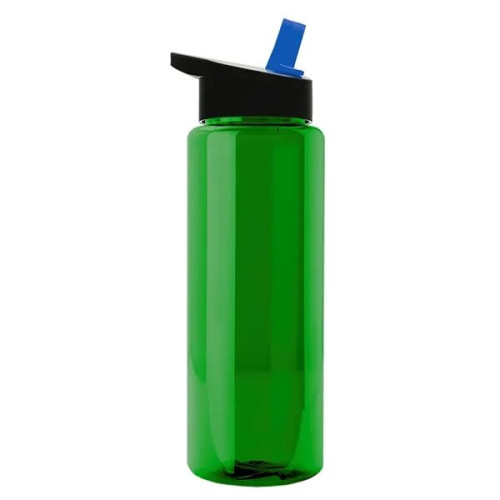 Garyline® Slim Fit RPET Bottle with Flip-Straw Lid - 32 oz.