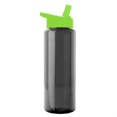 Garyline® Slim Fit RPET Bottle with Flip-Straw Lid - 32 oz.