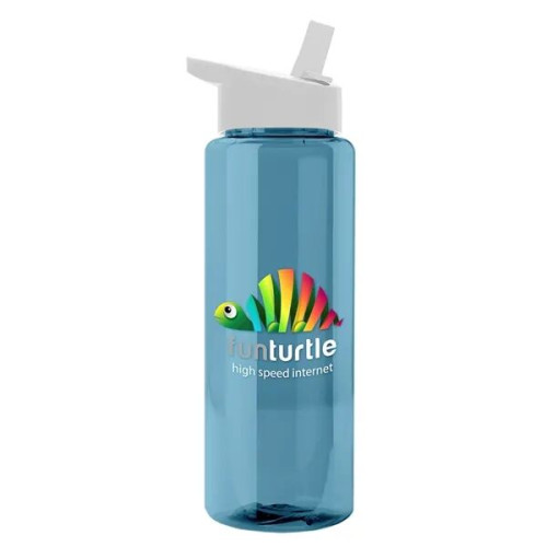 Garyline® Slim Fit RPET Bottle with Flip-Straw Lid - 32 oz.