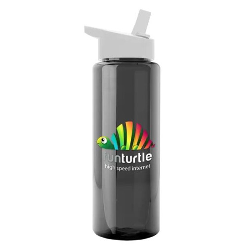 Garyline® Slim Fit RPET Bottle with Flip-Straw Lid - 32 oz.