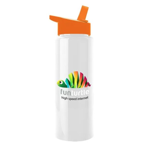 Garyline® Slim Fit RPET Bottle with Flip-Straw Lid - 32 oz.